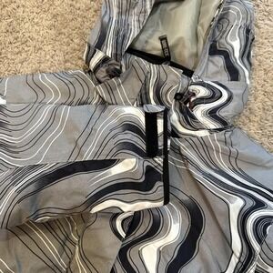 Rossignol Jacket Mens Medium Gray Gore-Tex XCR Hooded Ski Snowboard Racing